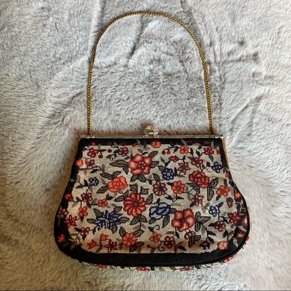 Handbags - Vintage carpet tapestry mini evening bag